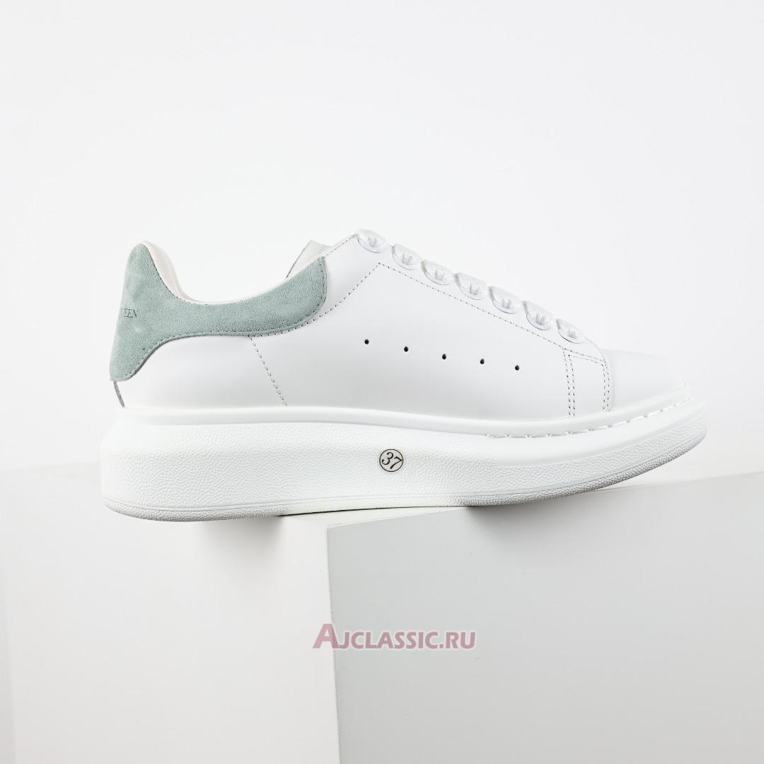 New Alexander McQueen Oversized Sneaker "White Green Suede" 727388WIBN28935 Shoes