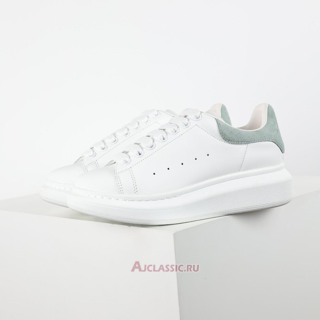 New Alexander McQueen Oversized Sneaker "White Green Suede" 727388WIBN28935 Shoes