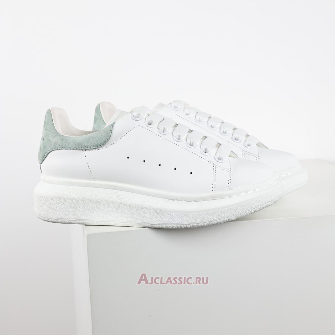 New Alexander McQueen Oversized Sneaker "White Green Suede" 727388WIBN28935 Shoes