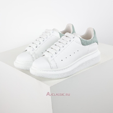 Buy Alexander McQueen Oversized Sneaker White Green Suede White 727388WIBN28935 Quality Reps Replicas Shoes