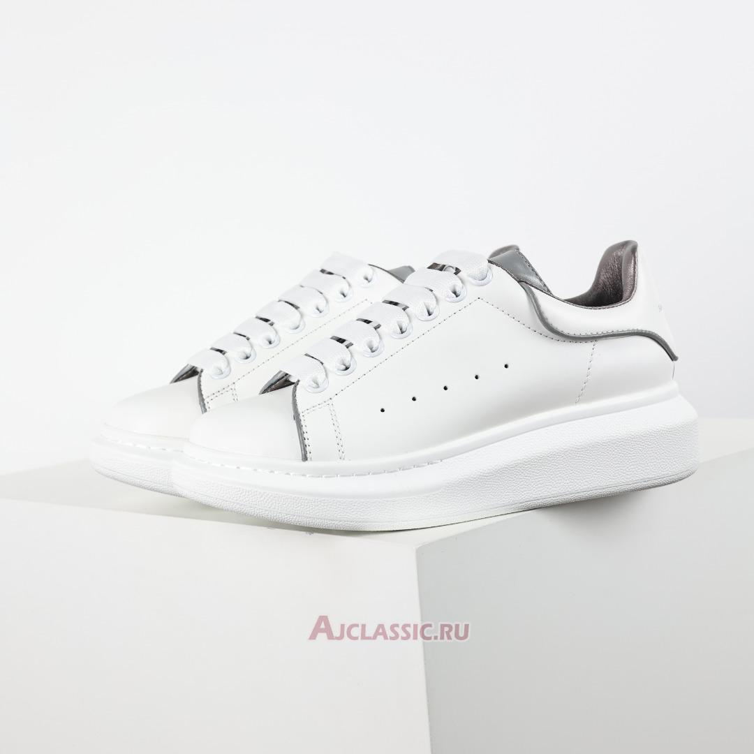 New Alexander McQueen Oversized Sneaker "White Silver" 559688WHTQK9071 Shoes
