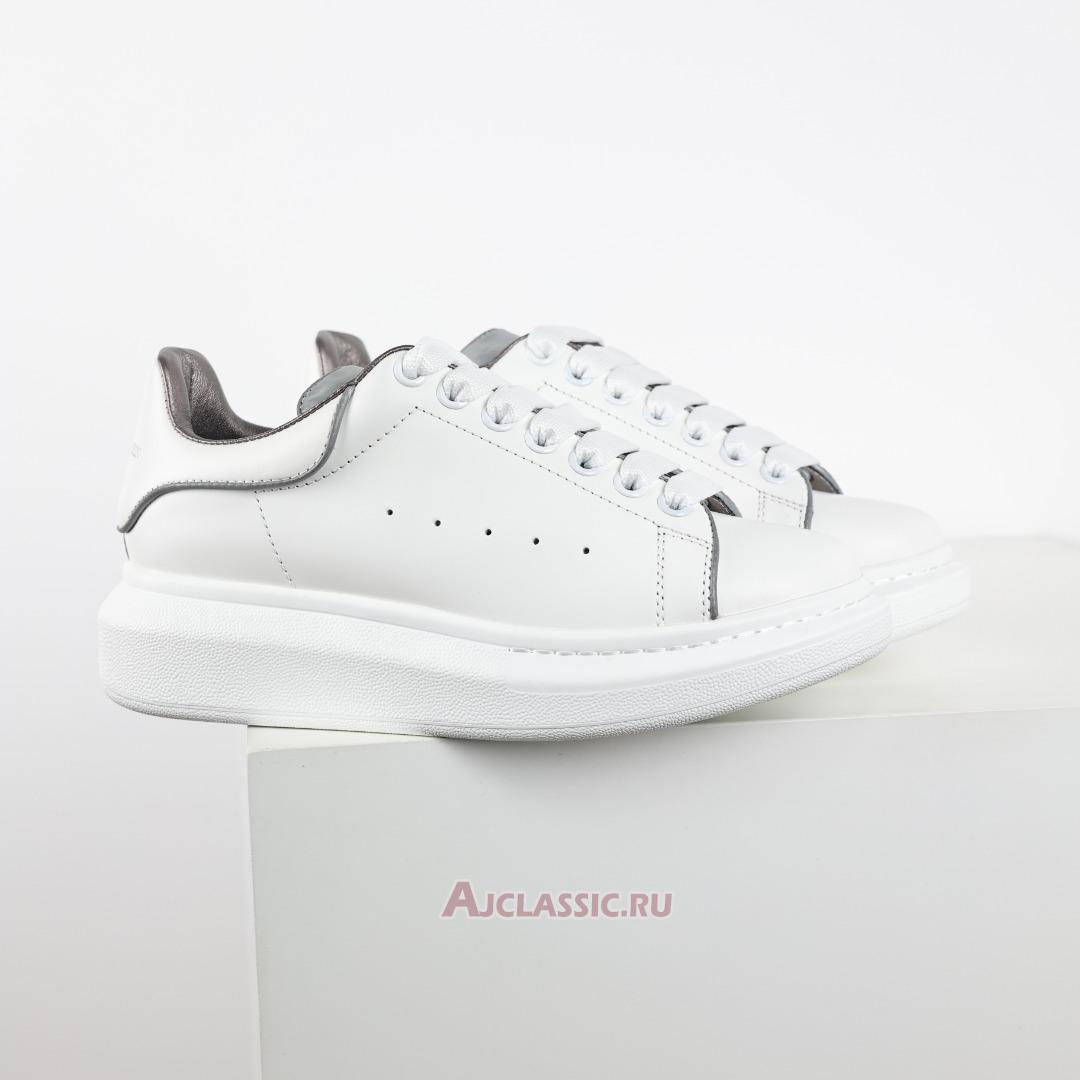 New Alexander McQueen Oversized Sneaker "White Silver" 559688WHTQK9071 Shoes