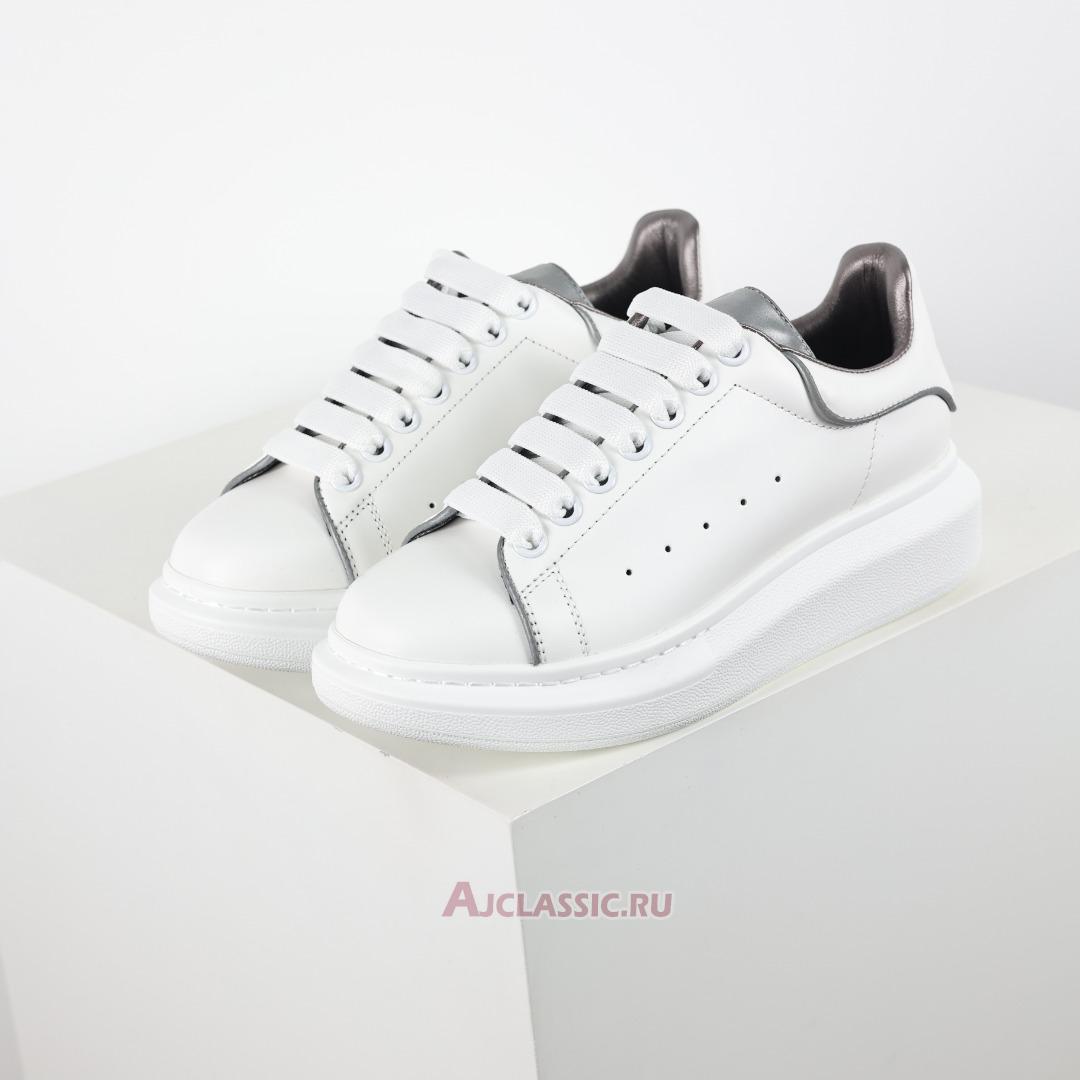 New Alexander McQueen Oversized Sneaker "White Silver" 559688WHTQK9071 Shoes