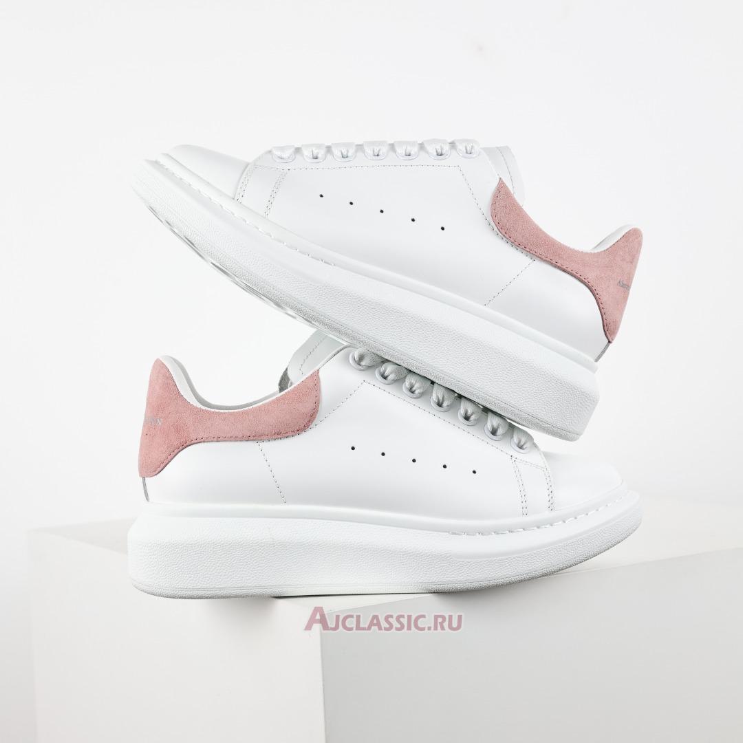 New Alexander McQueen Oversized Sneaker "White Pink Suede" 718139WIEEU8772-2 Shoes