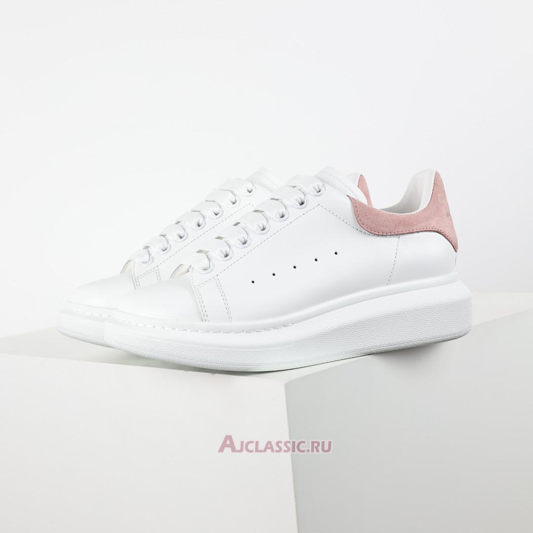 New Alexander McQueen Oversized Sneaker "White Pink Suede" 718139WIEEU8772-2 Shoes