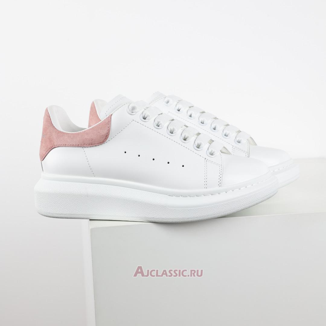 New Alexander McQueen Oversized Sneaker "White Pink Suede" 718139WIEEU8772-2 Shoes