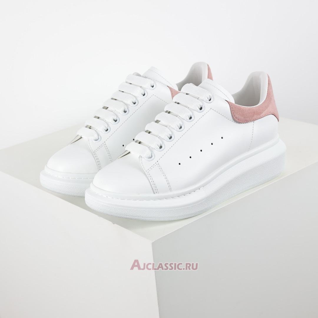 New Alexander McQueen Oversized Sneaker "White Pink Suede" 718139WIEEU8772-2 Shoes