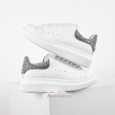 Buy Alexander McQueen Oversized Sneaker White Crystal Diamond White 612099WHX1Z9413-2 Quality Reps Replicas Shoes
