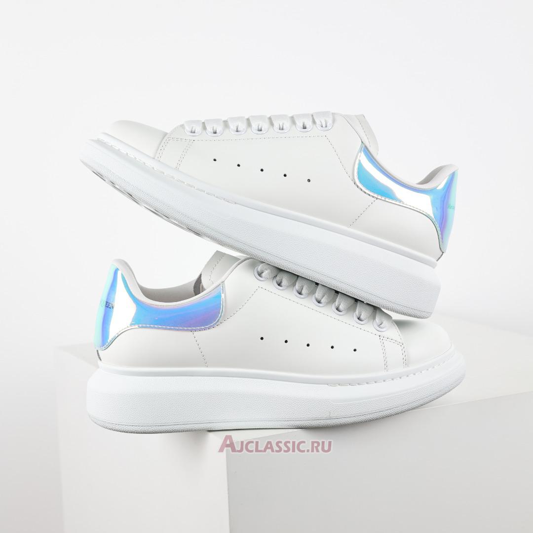 New Alexander McQueen Oversized Sneaker "White Iridescent" 561726WHVI59375 Shoes