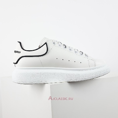 Buy Alexander McQueen Oversized Sneaker New Tech Calf - White Black White 625156WHXMT9074 Quality Reps Replicas Shoes