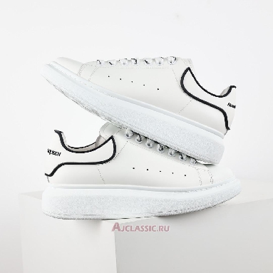 Buy Alexander McQueen Oversized Sneaker New Tech Calf - White Black White 625156WHXMT9074 Quality Reps Replicas Shoes