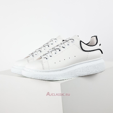 Buy Alexander McQueen Oversized Sneaker New Tech Calf - White Black White 625156WHXMT9074 Quality Reps Replicas Shoes