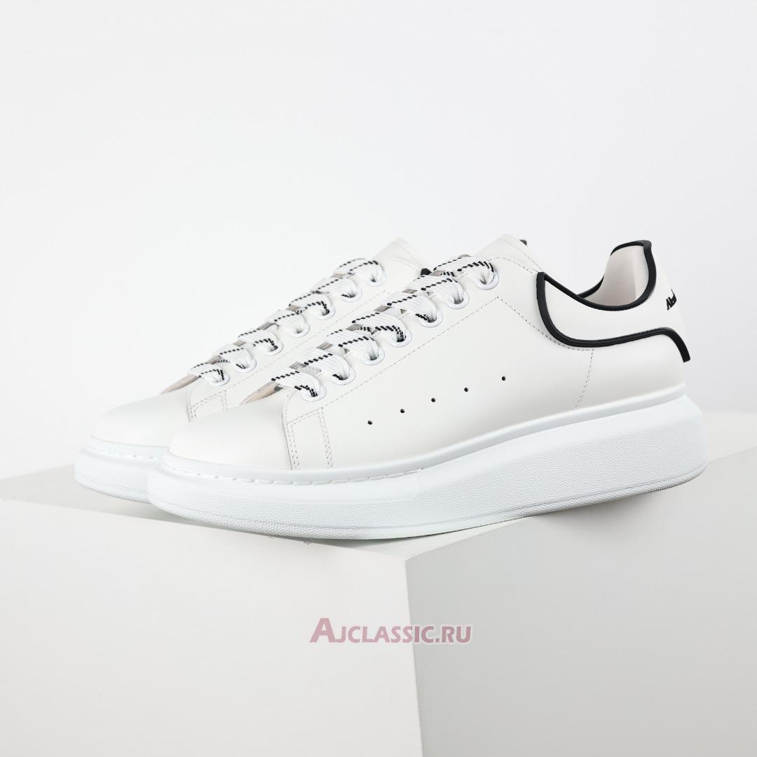 New Alexander McQueen Oversized Sneaker "New Tech Calf - White Black" 625156WHXMT9074 Shoes