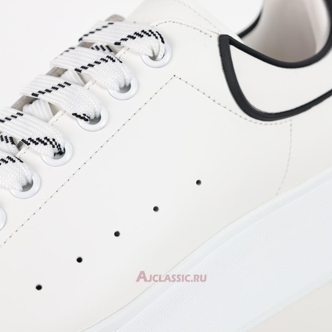 New Alexander McQueen Oversized Sneaker "New Tech Calf - White Black" 625156WHXMT9074 Shoes
