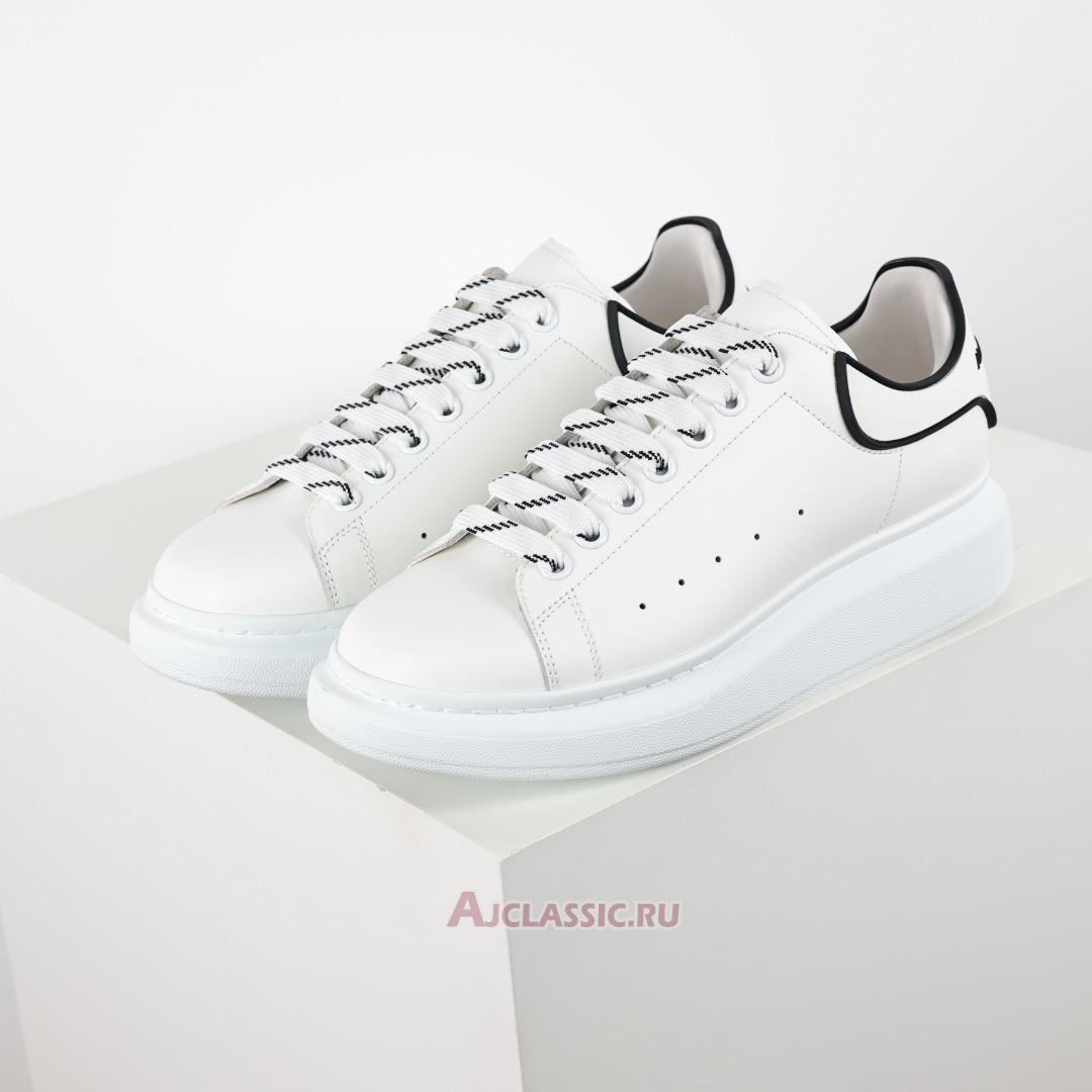 New Alexander McQueen Oversized Sneaker "New Tech Calf - White Black" 625156WHXMT9074 Shoes