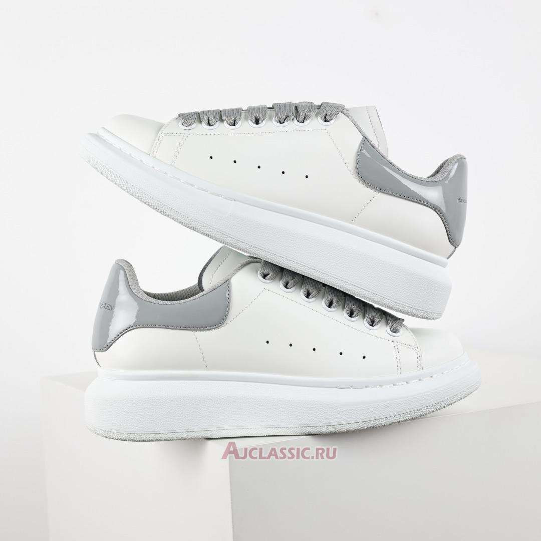 New Alexander McQueen Oversized Sneaker "White Grey Leather" 634609WHNBZ9724-2 Shoes