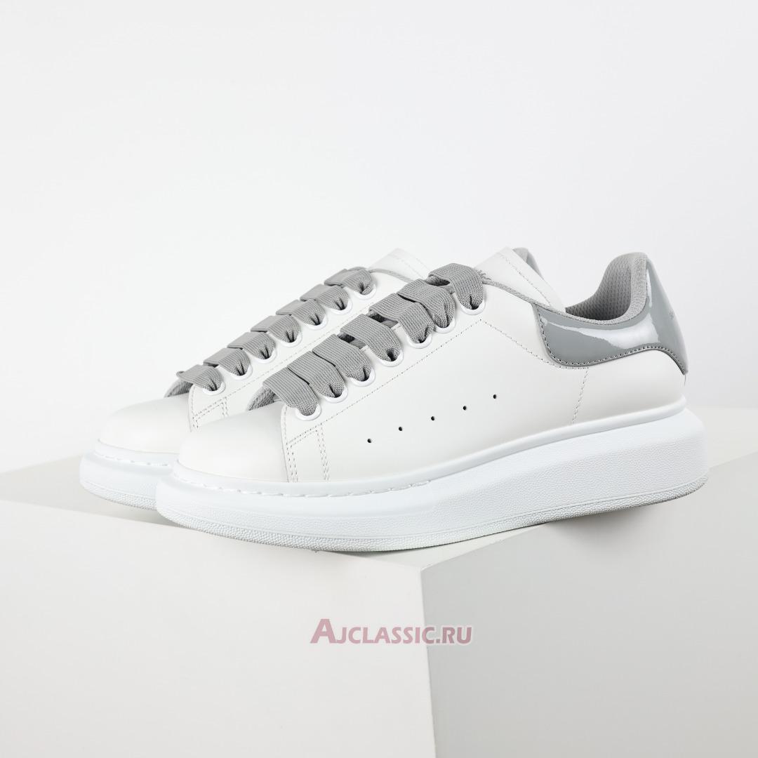 New Alexander McQueen Oversized Sneaker "White Grey Leather" 634609WHNBZ9724-2 Shoes