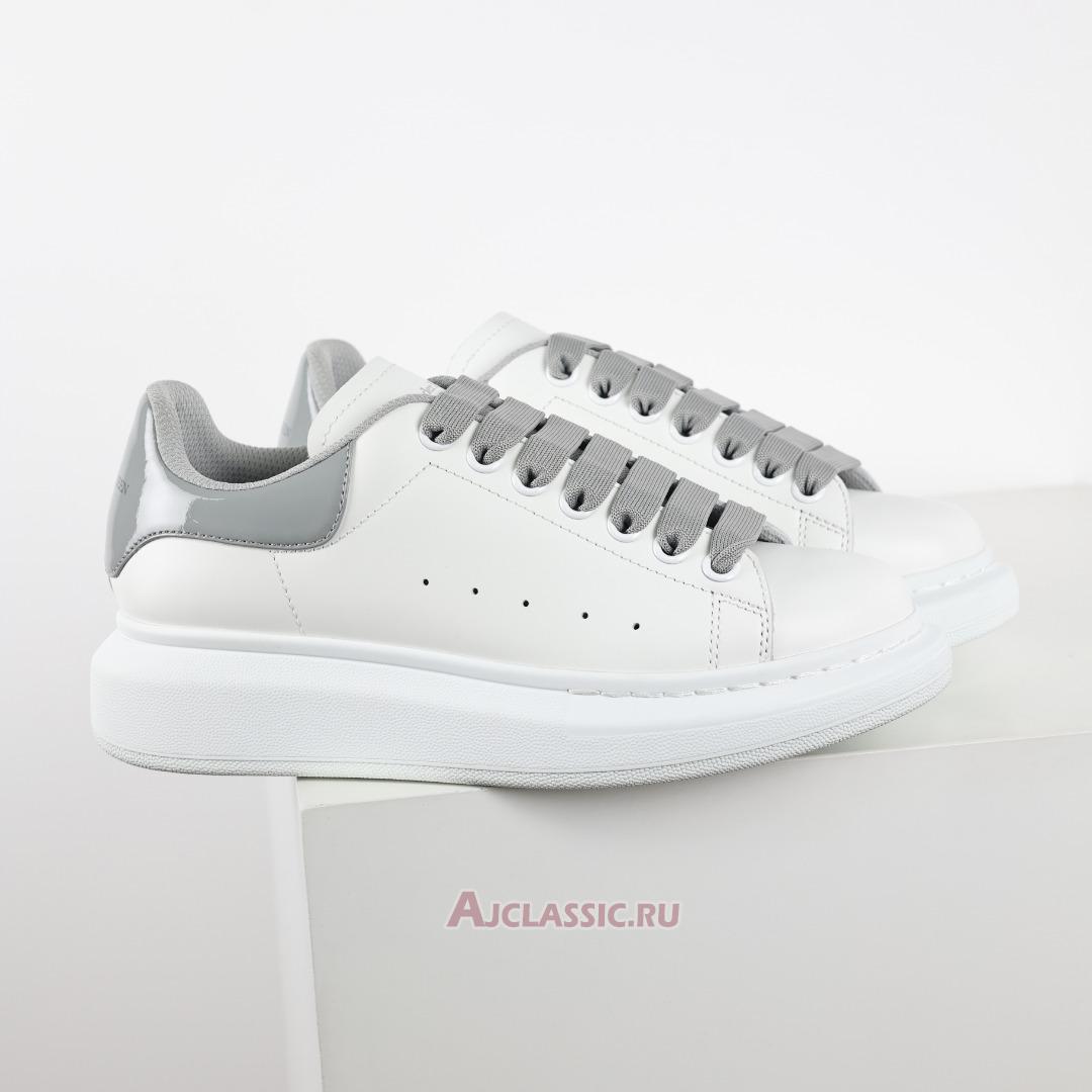 New Alexander McQueen Oversized Sneaker "White Grey Leather" 634609WHNBZ9724-2 Shoes