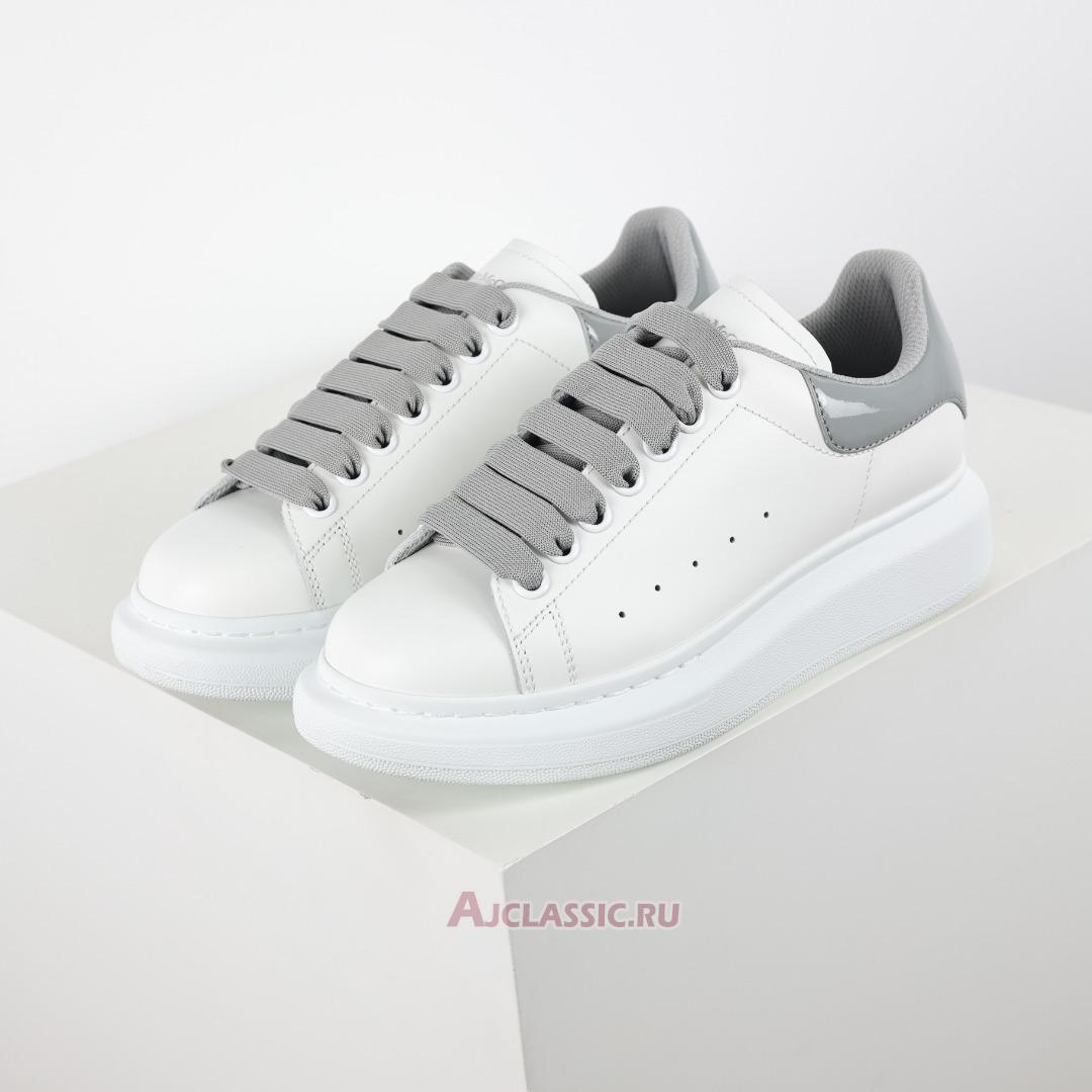 New Alexander McQueen Oversized Sneaker "White Grey Leather" 634609WHNBZ9724-2 Shoes
