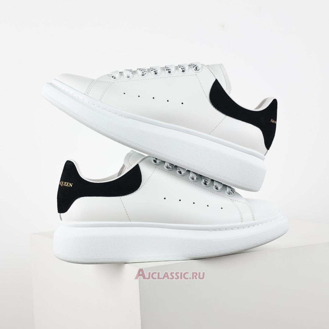 New Alexander McQueen Oversized Sneaker "White Black Suede" 553770WHGP79061 Shoes