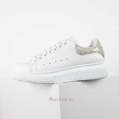 Buy Alexander McQueen Oversized Sneaker White Beige Crocodile White 727392WICG69026 Quality Reps Replicas Shoes