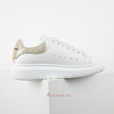 Buy Alexander McQueen Oversized Sneaker White Beige Crocodile White 727392WICG69026 Quality Reps Replicas Shoes