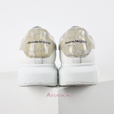 Buy Alexander McQueen Oversized Sneaker White Beige Crocodile White 727392WICG69026 Quality Reps Replicas Shoes
