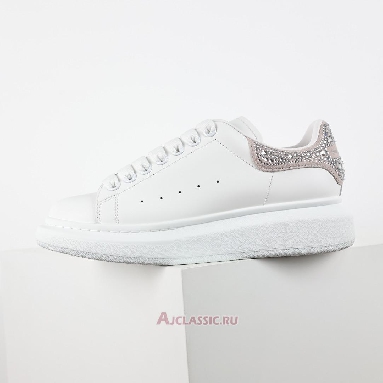 Buy Alexander McQueen Oversized Sneaker White Pink Crystal Diamond White 612099WHX1Z9413-3 Quality Reps Replicas Shoes