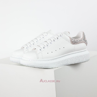 Buy Alexander McQueen Oversized Sneaker White Pink Crystal Diamond White 612099WHX1Z9413-3 Quality Reps Replicas Shoes