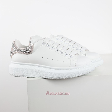 Buy Alexander McQueen Oversized Sneaker White Pink Crystal Diamond White 612099WHX1Z9413-3 Quality Reps Replicas Shoes