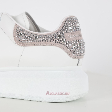 Buy Alexander McQueen Oversized Sneaker White Pink Crystal Diamond White 612099WHX1Z9413-3 Quality Reps Replicas Shoes