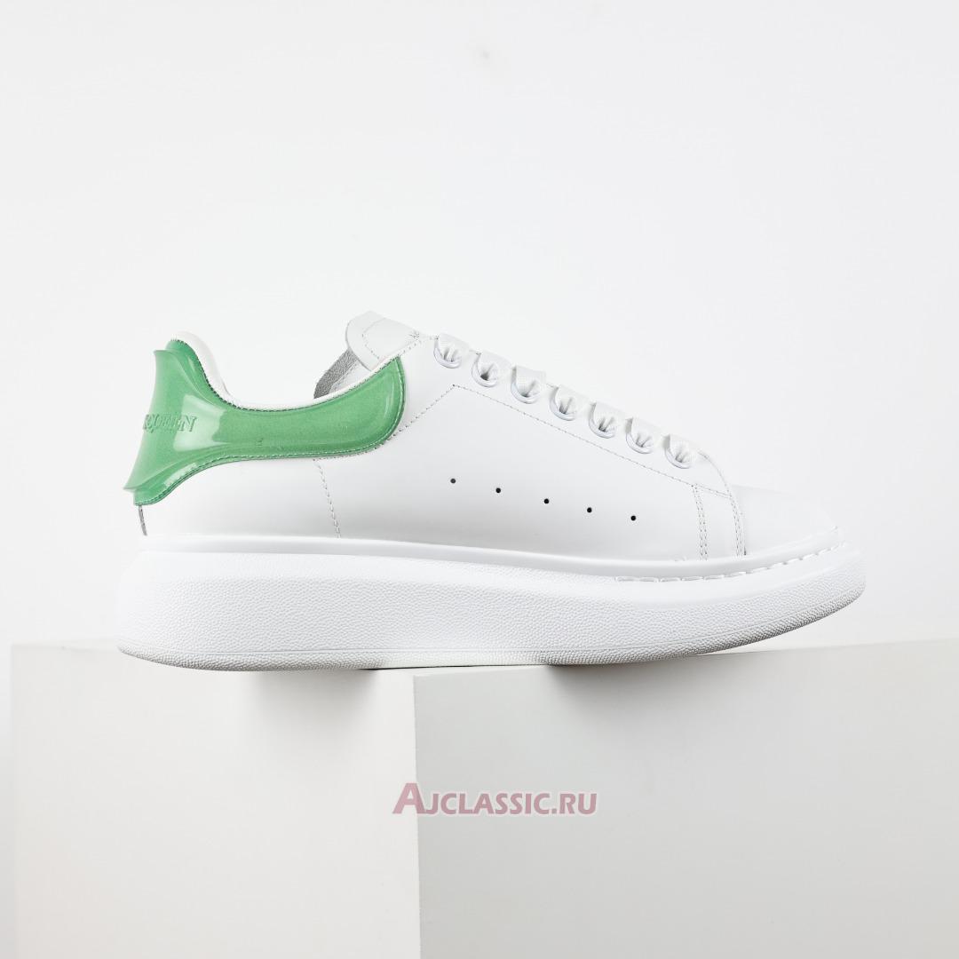 New Alexander McQueen Transparent Oversized Sneaker "White Green" 606549WHX9H9581-2 Shoes