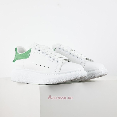 Buy Alexander McQueen Transparent Oversized Sneaker White Green White 606549WHX9H9581-2 Quality Reps Replicas Shoes