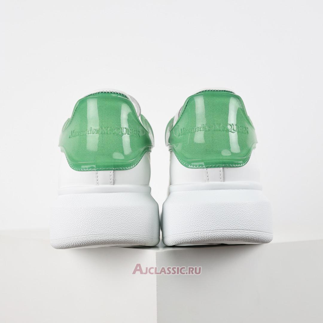 New Alexander McQueen Transparent Oversized Sneaker "White Green" 606549WHX9H9581-2 Shoes