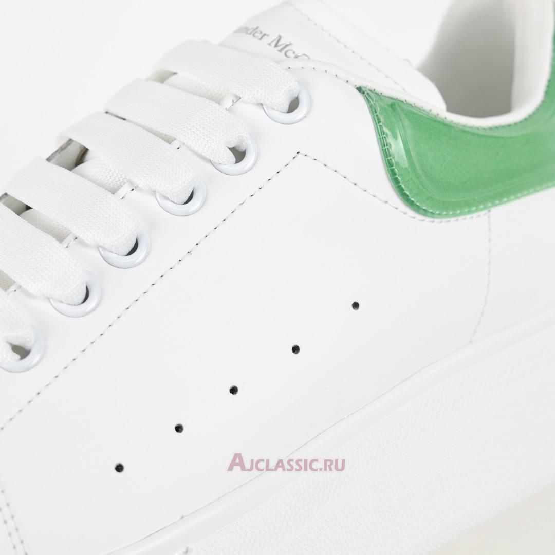 New Alexander McQueen Transparent Oversized Sneaker "White Green" 606549WHX9H9581-2 Shoes