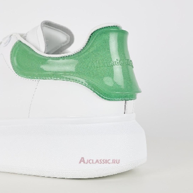 Buy Alexander McQueen Transparent Oversized Sneaker White Green White 606549WHX9H9581-2 Quality Reps Replicas Shoes