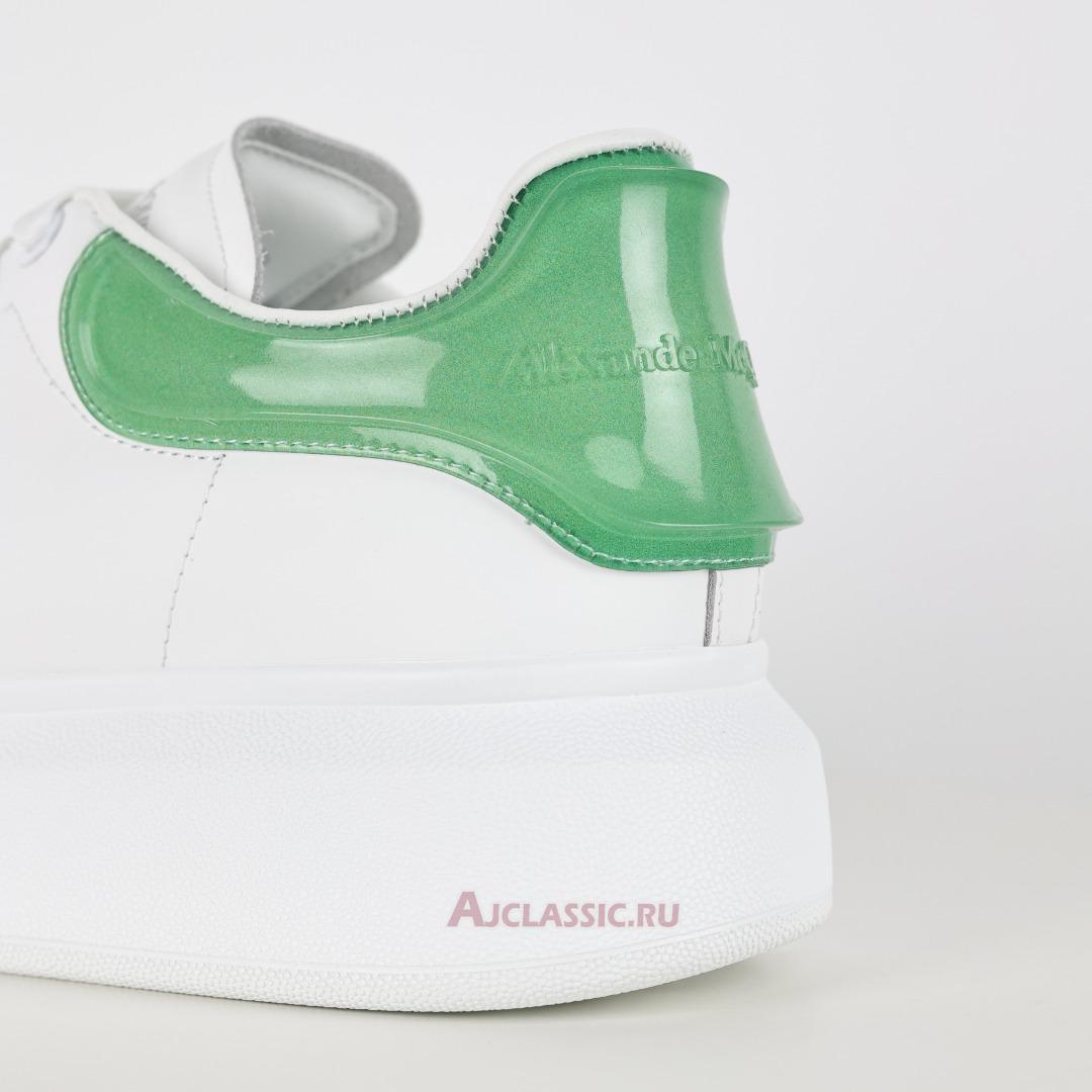 New Alexander McQueen Transparent Oversized Sneaker "White Green" 606549WHX9H9581-2 Shoes