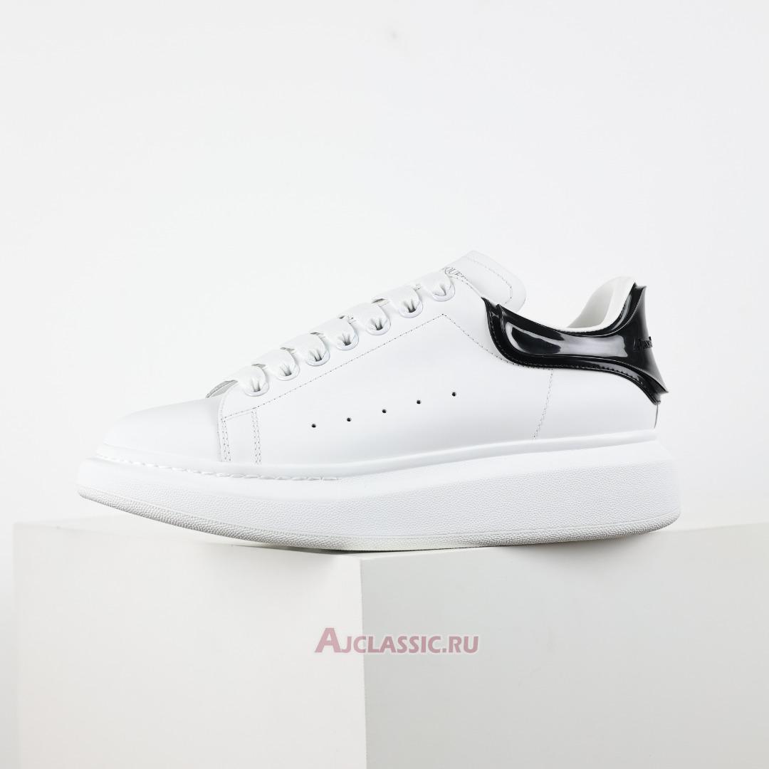 New Alexander McQueen Transparent Oversized Sneaker "White Black" 606549WHX9H9581-4 Shoes