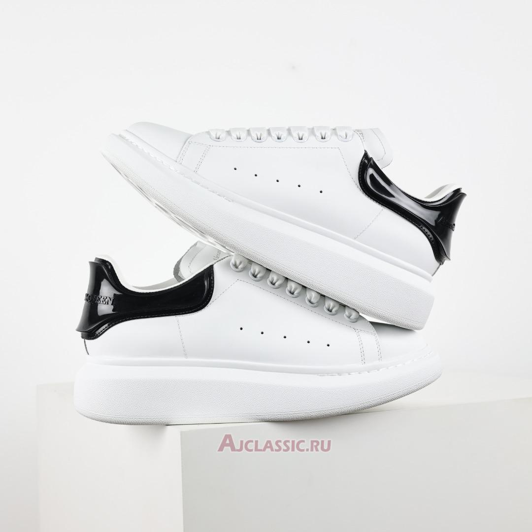 New Alexander McQueen Transparent Oversized Sneaker "White Black" 606549WHX9H9581-4 Shoes