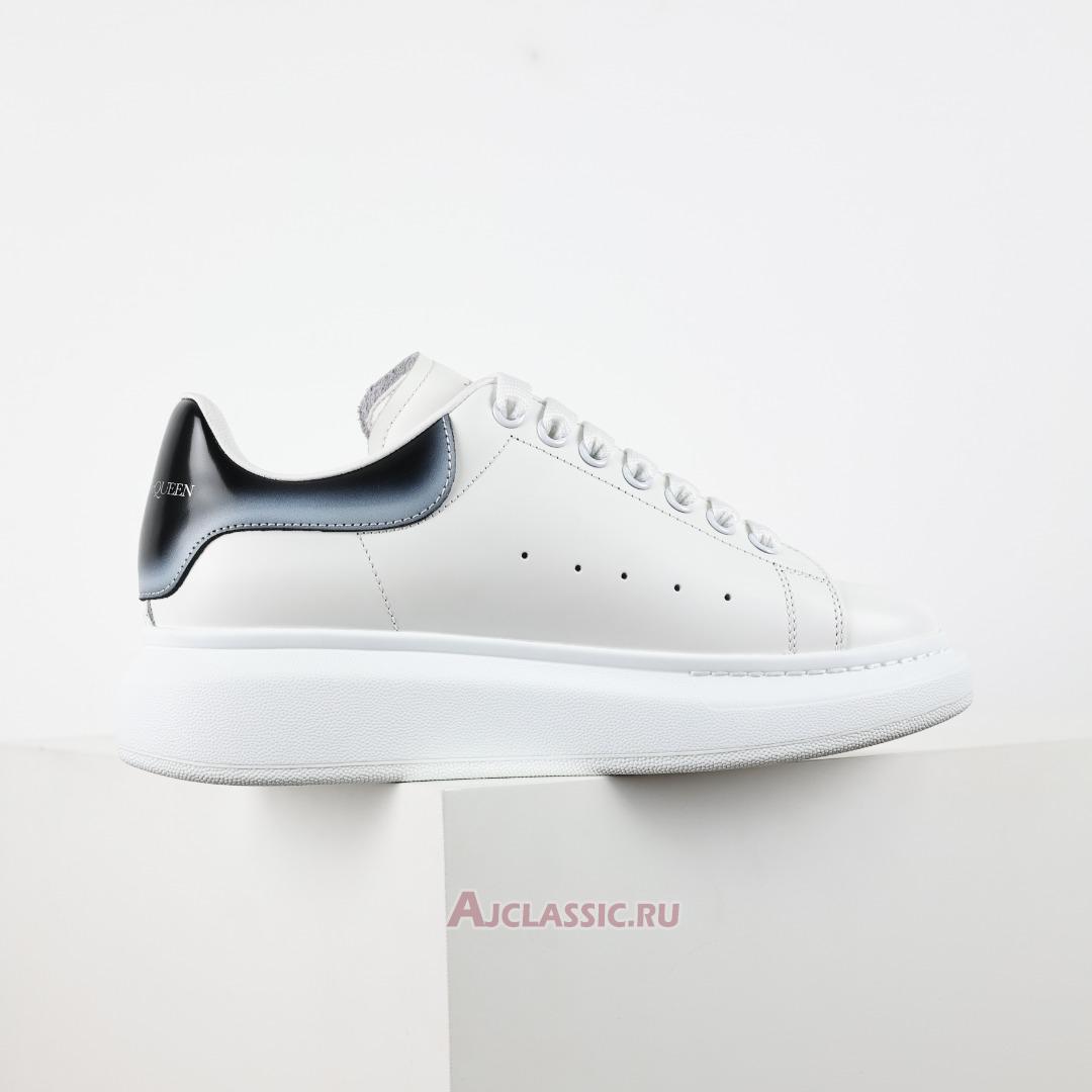 New Alexander McQueen Oversized Sneaker "Faded Heel - White Black Silver" 777367WIE9G9089 Shoes