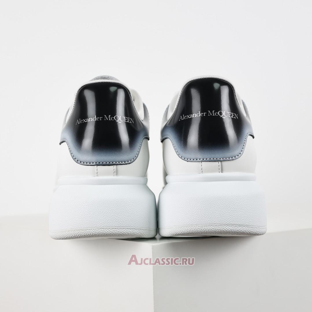 New Alexander McQueen Oversized Sneaker "Faded Heel - White Black Silver" 777367WIE9G9089 Shoes