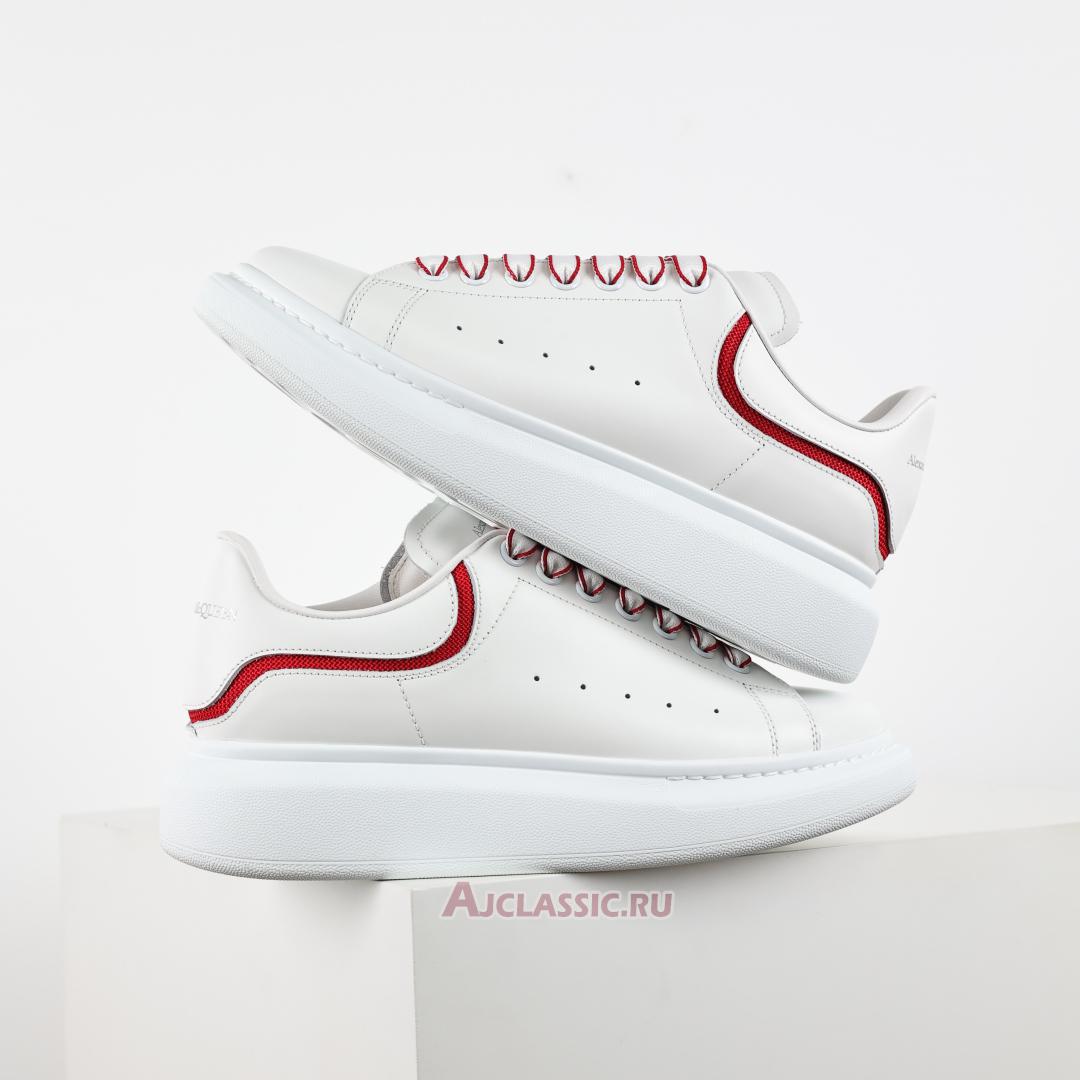 New Alexander McQueen Oversized Sneaker "White Red" 794506WIEEW9093 Shoes