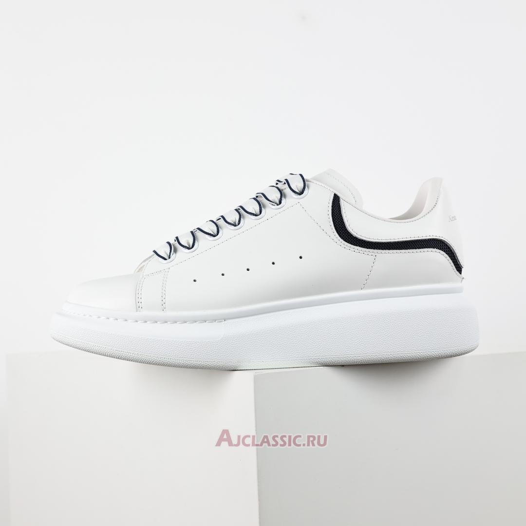 New Alexander McQueen Oversized Sneaker "White Navy" 794506WIEEW9095 Shoes