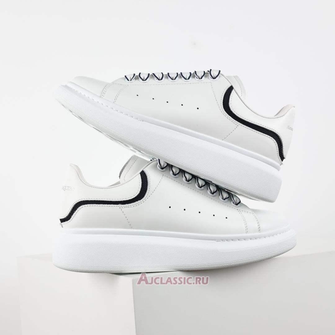 New Alexander McQueen Oversized Sneaker "White Navy" 794506WIEEW9095 Shoes