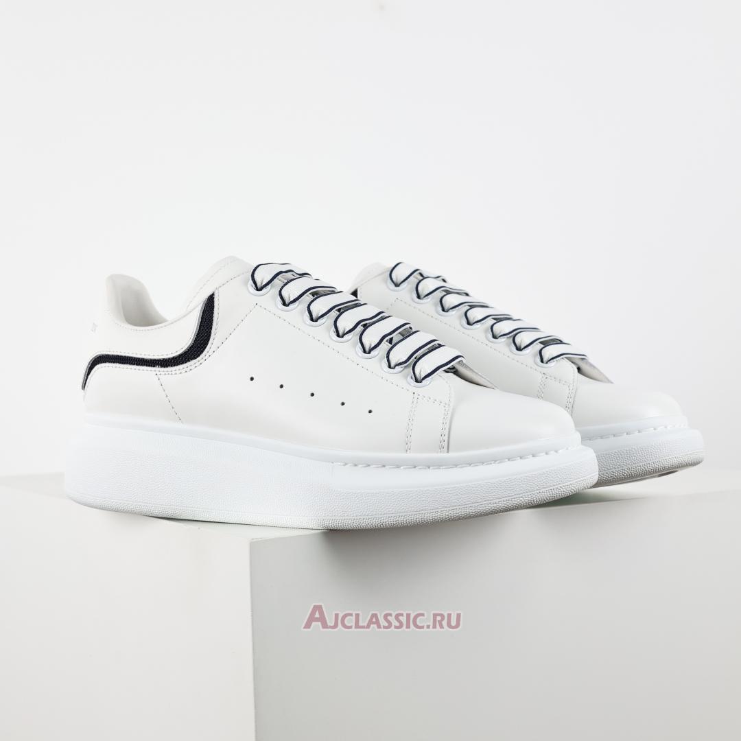 New Alexander McQueen Oversized Sneaker "White Navy" 794506WIEEW9095 Shoes