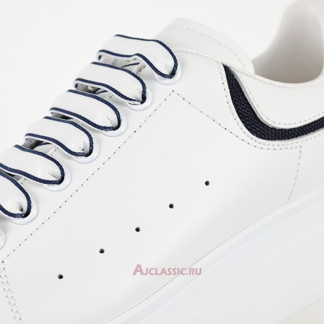 New Alexander McQueen Oversized Sneaker "White Navy" 794506WIEEW9095 Shoes