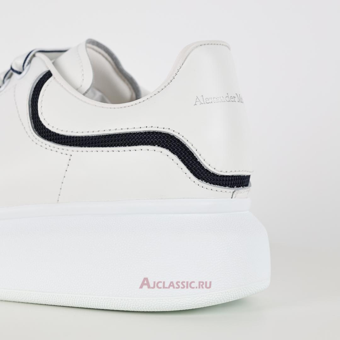 New Alexander McQueen Oversized Sneaker "White Navy" 794506WIEEW9095 Shoes