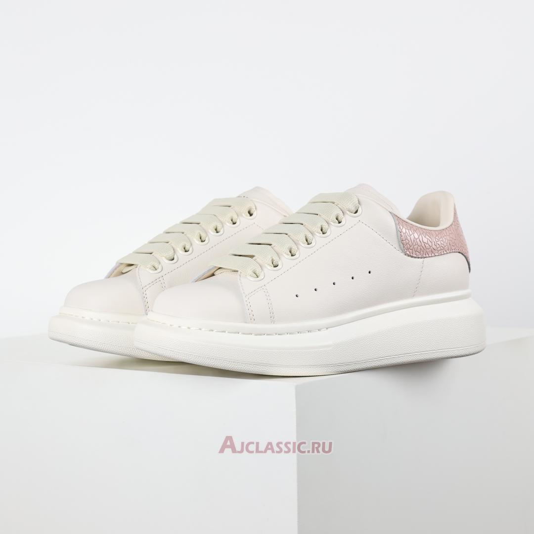 New Alexander McQueen Oversized Sneaker "Off-White Cracked Pink" 553770WIACU9050 Shoes
