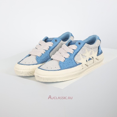 Buy Amiri Sunset Skate Low Blue Grey Beige Blue AMFOSR1093-509-2 Quality Reps Replicas Shoes