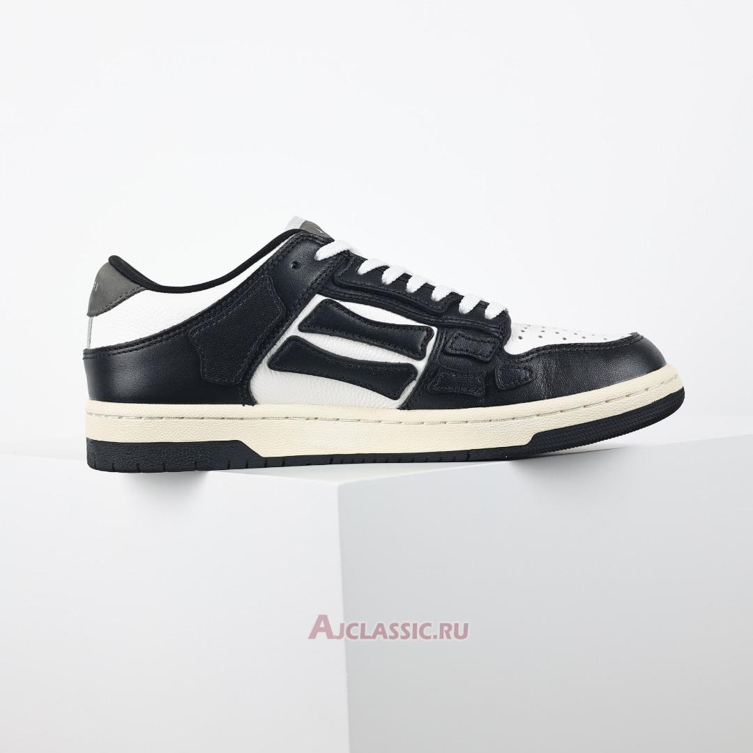 New Amiri Skel Top Low "Black White Grey" PXMFS002-004-2 Shoes